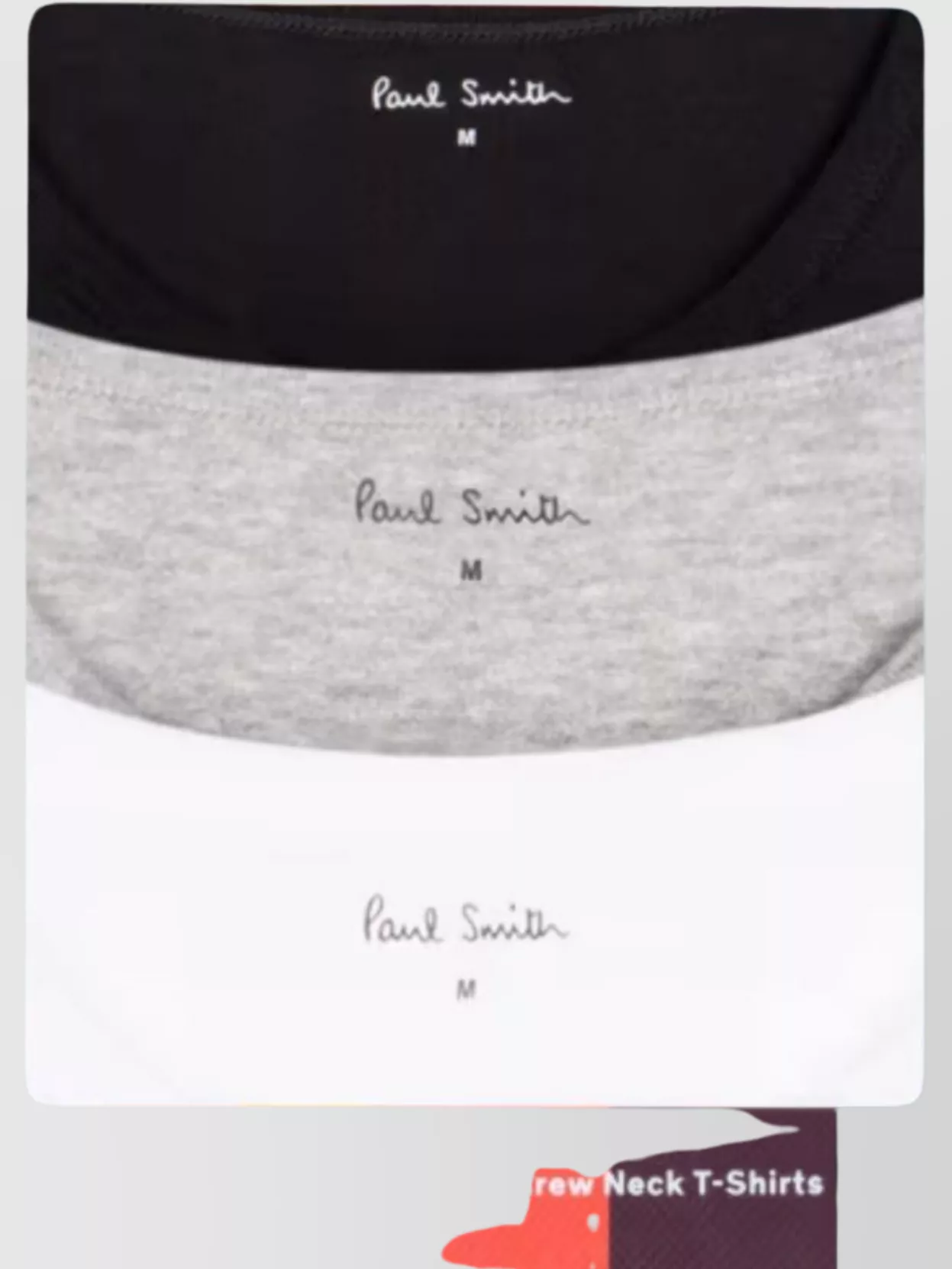 Paul Smith Three Pack Men’s Crew Neck T-Shirts