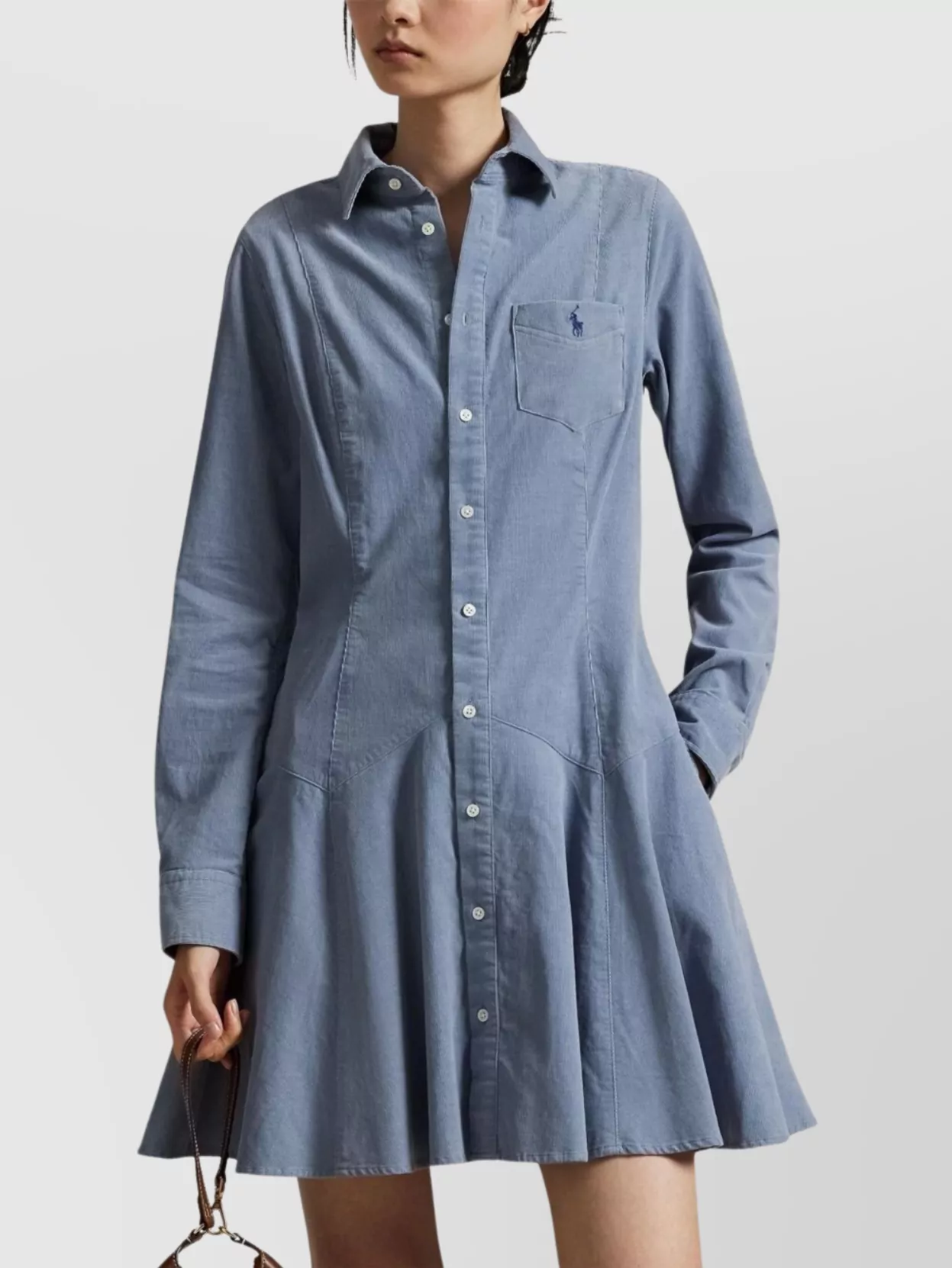 Ralph Lauren Long Sleeve Dress Flared Skirt