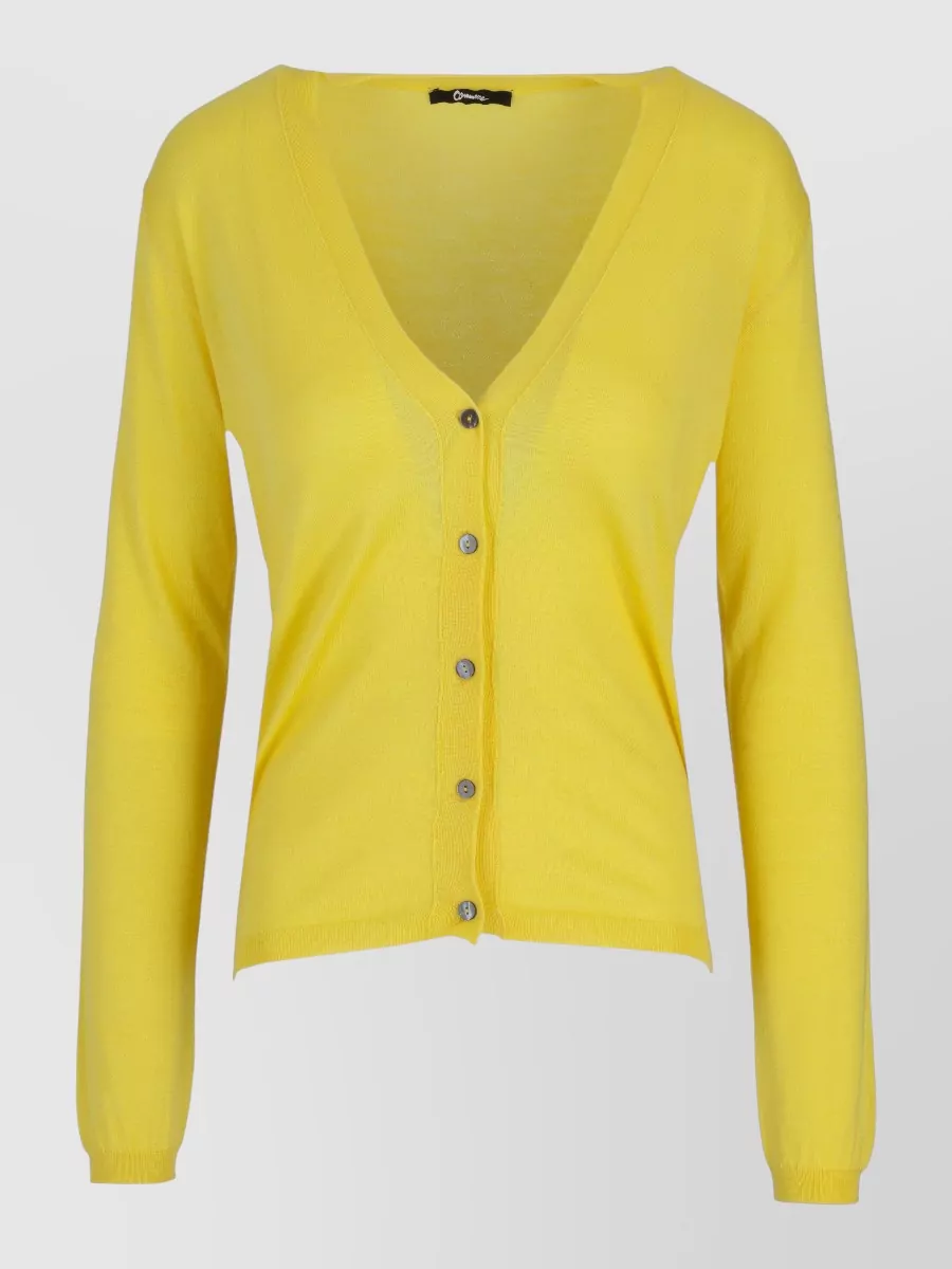 La Rose cashmere cropped v-neck cardigan