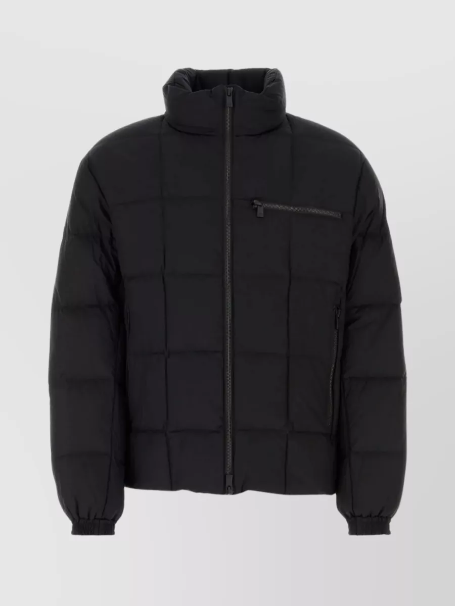 Shop Tatras Nylon Quilted Jacket With Zip Pockets In Black
