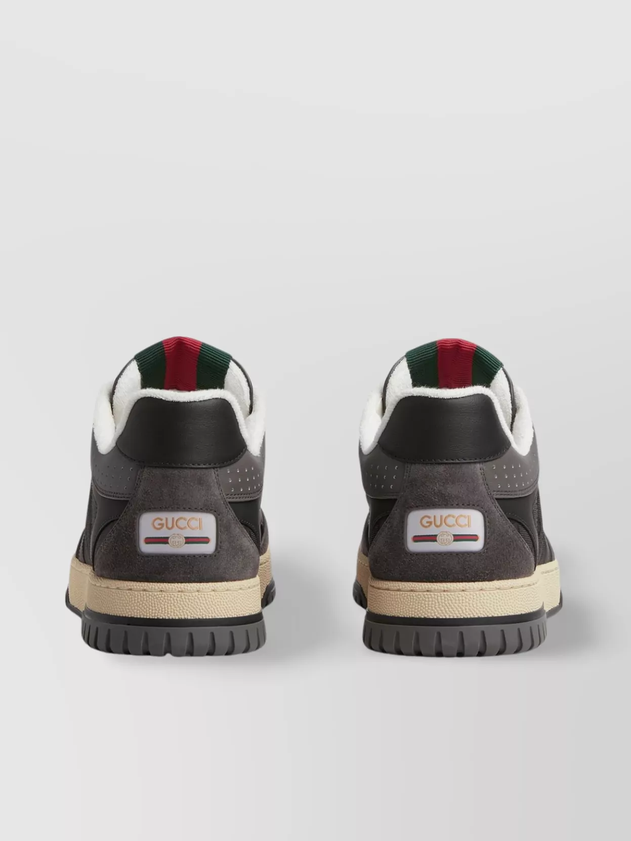 Gucci Interlocking G Suede Trim Sneakers