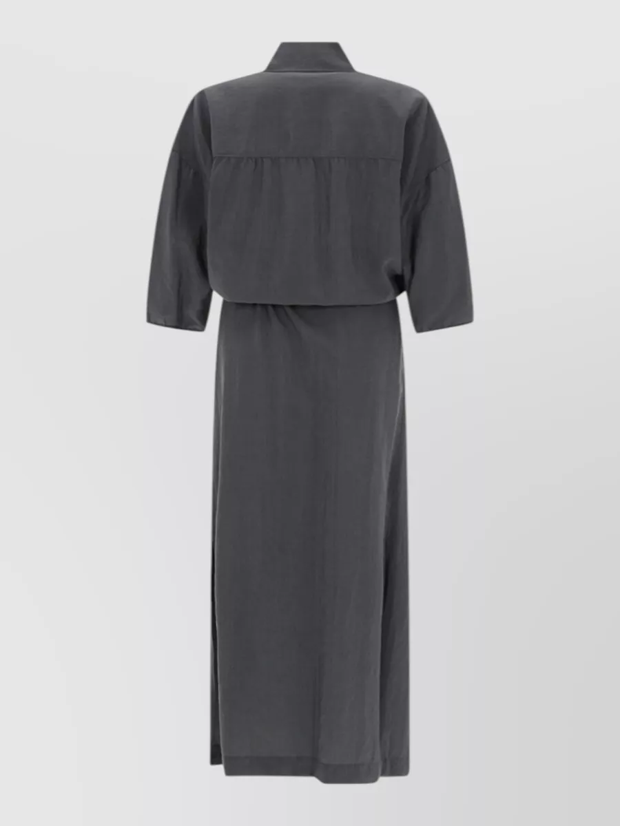 Lemaire Silk Asymmetric Midi Dress