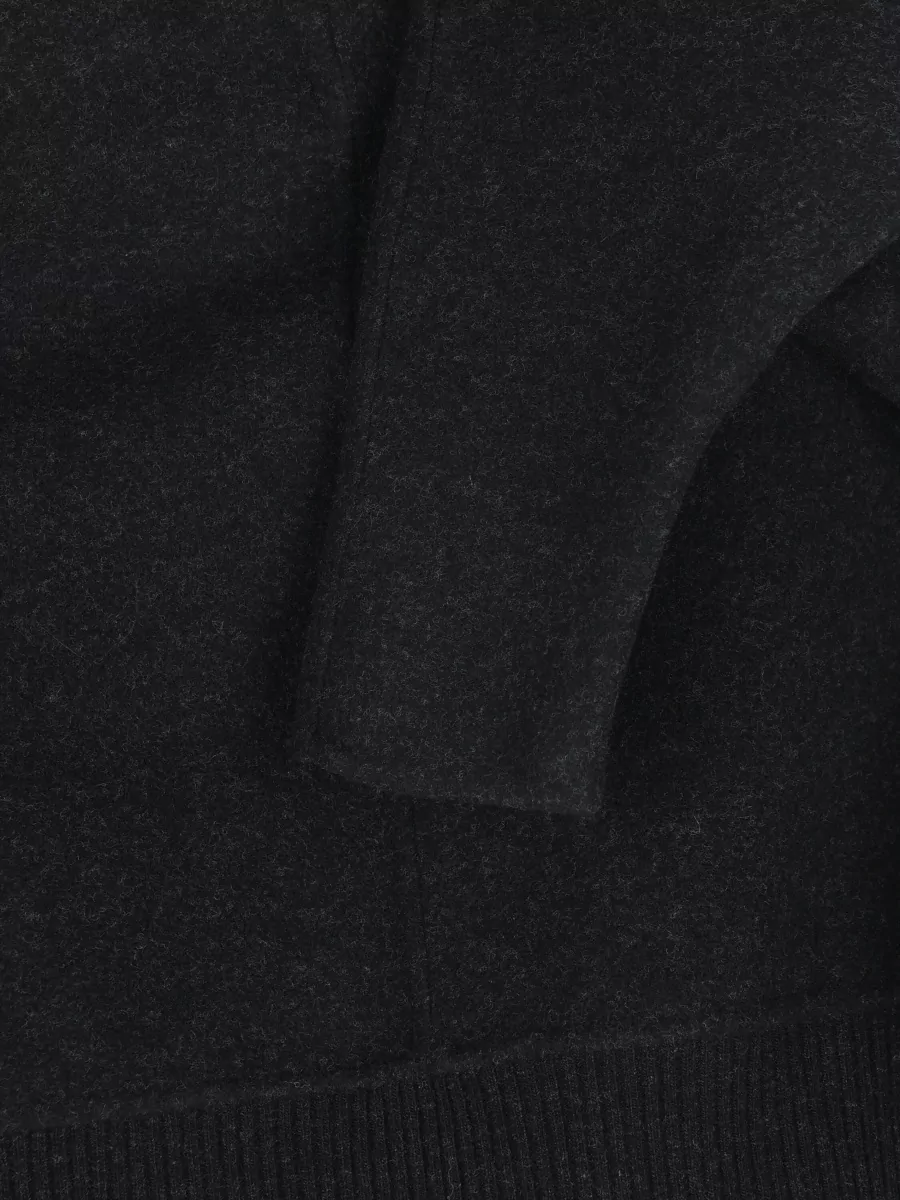 Max Mara Cashmere Blend Ribbed High Neck Cropped Jacket