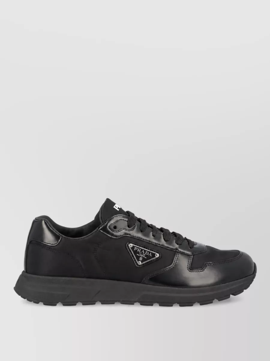 Prada Leather Low-Top Sneakers