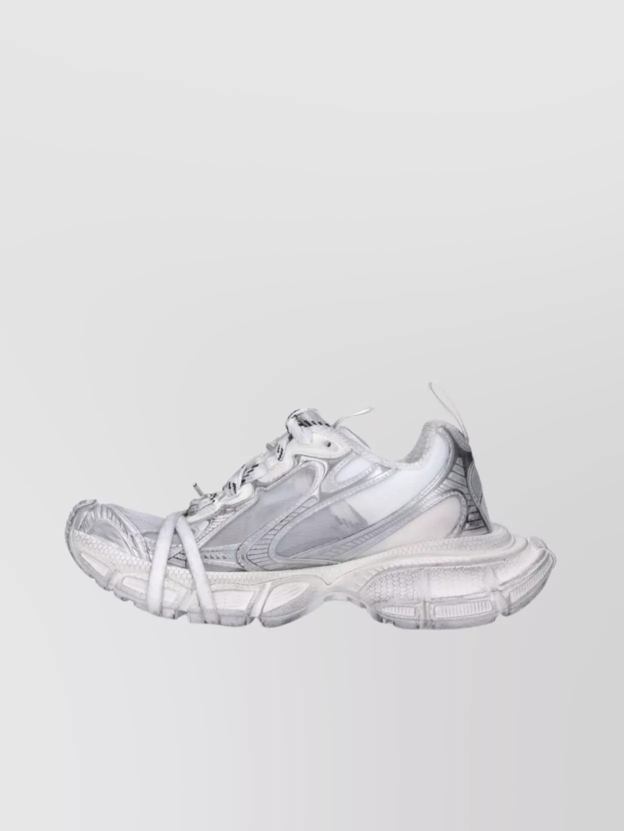 Balenciaga Chunky Sole Mesh Panels Reflective Accents Sneakers