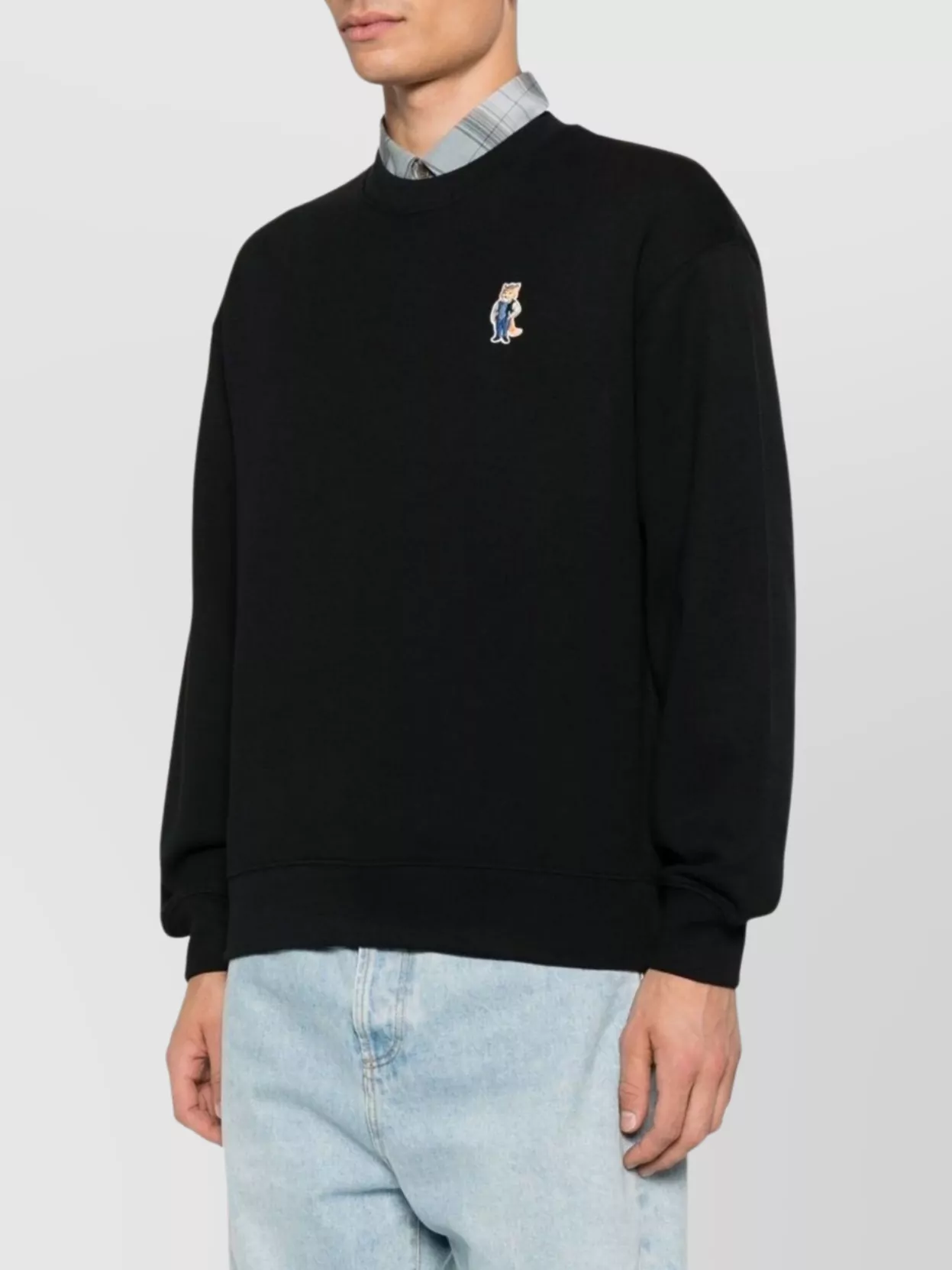 Maison Kitsuné Fox Cotton Crewneck Sweatshirt