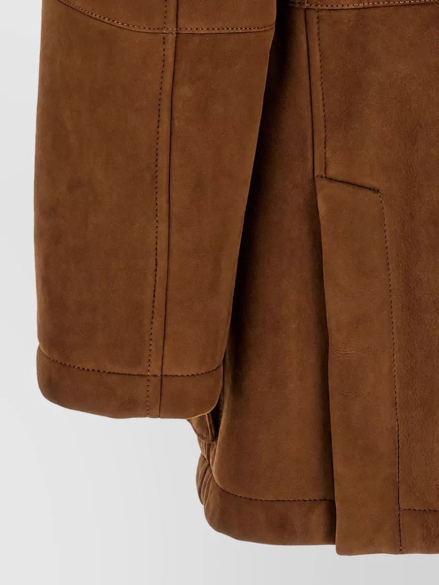 Brunello Cucinelli Suede Padded Parka