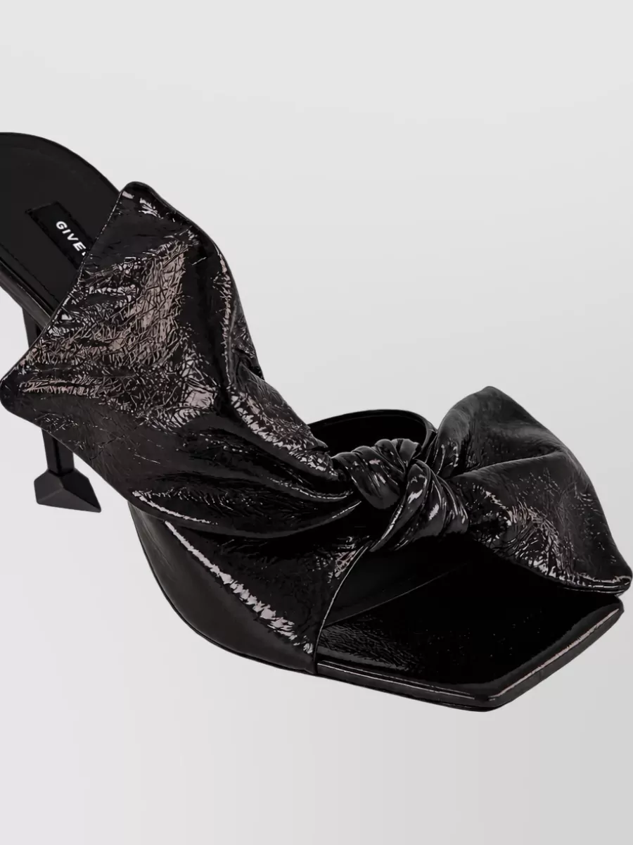 Givenchy Leather Boudoir Bow Mule Sandals 95Mm