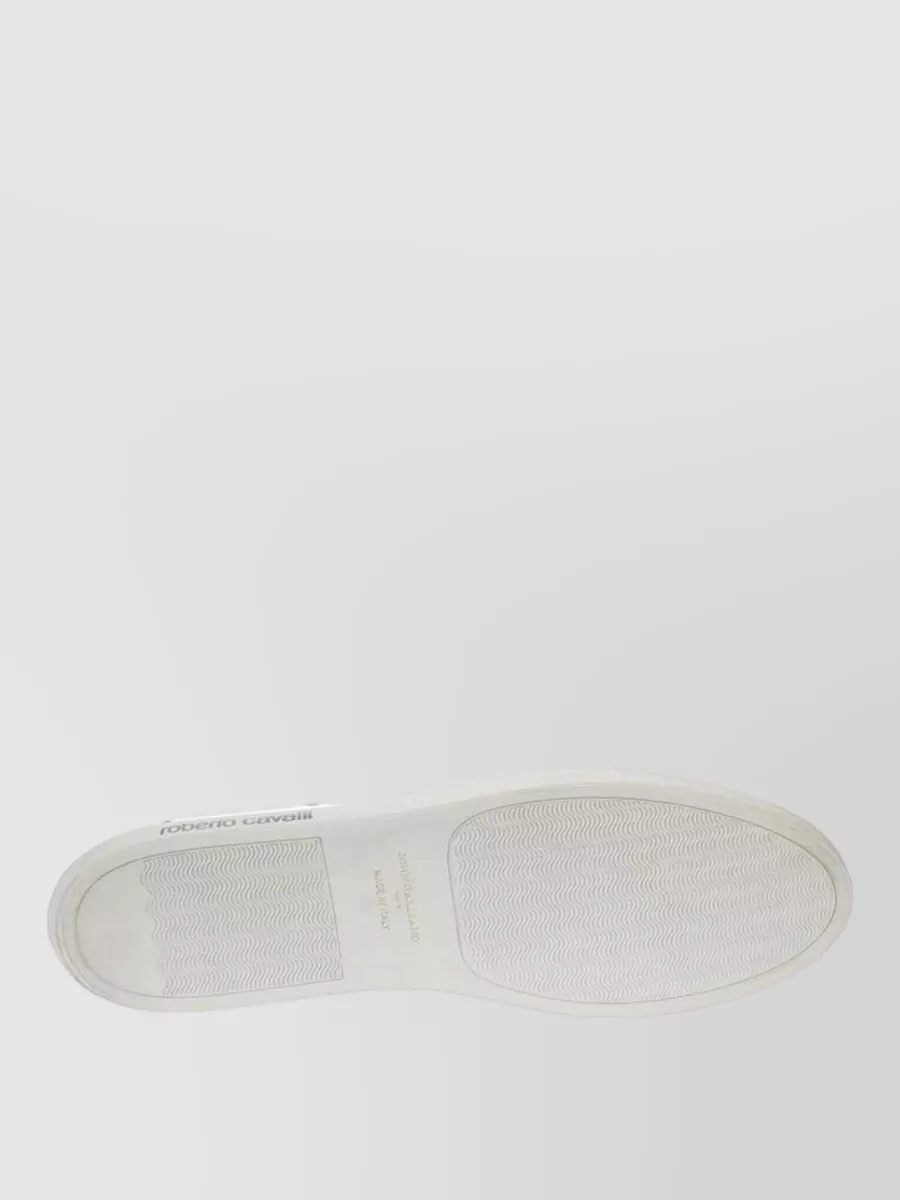 Roberto Cavalli Leather Lace-Up Sneakers