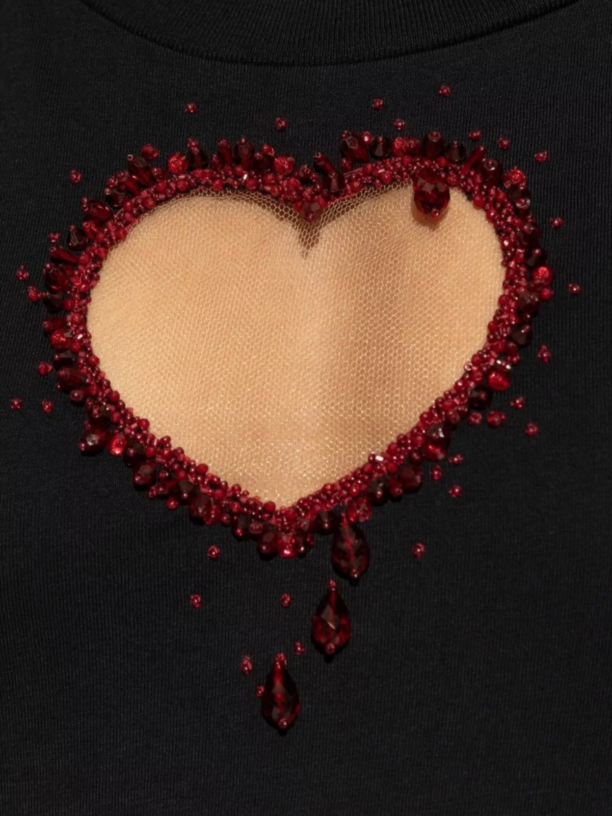 Dsquared2 Round Neckline Heart Cutout Dress