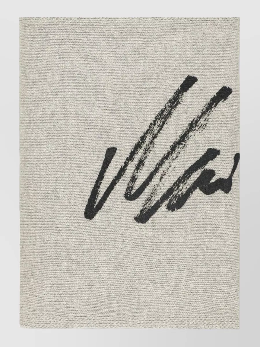 Mm6 Maison Margiela wool knitted scarf