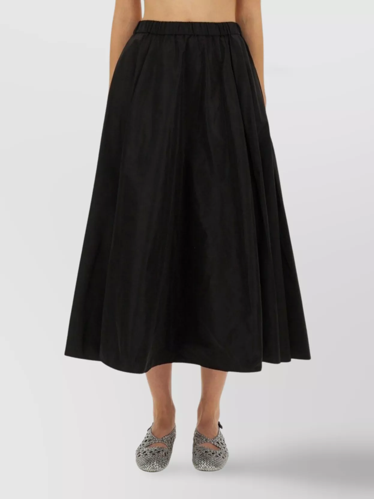 Aspesi Midi Flared Skirt Side Pockets