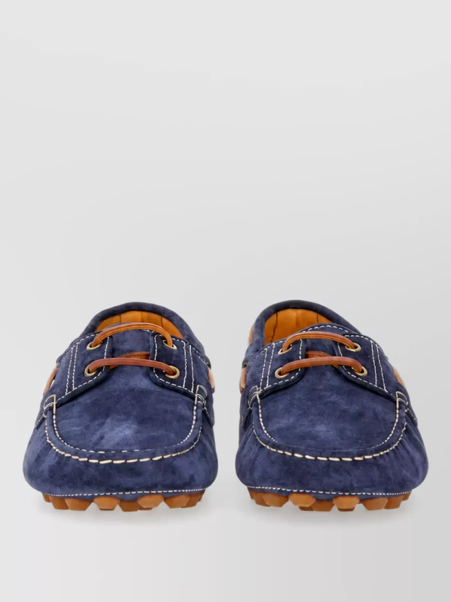 Tod's leather boat shoes
