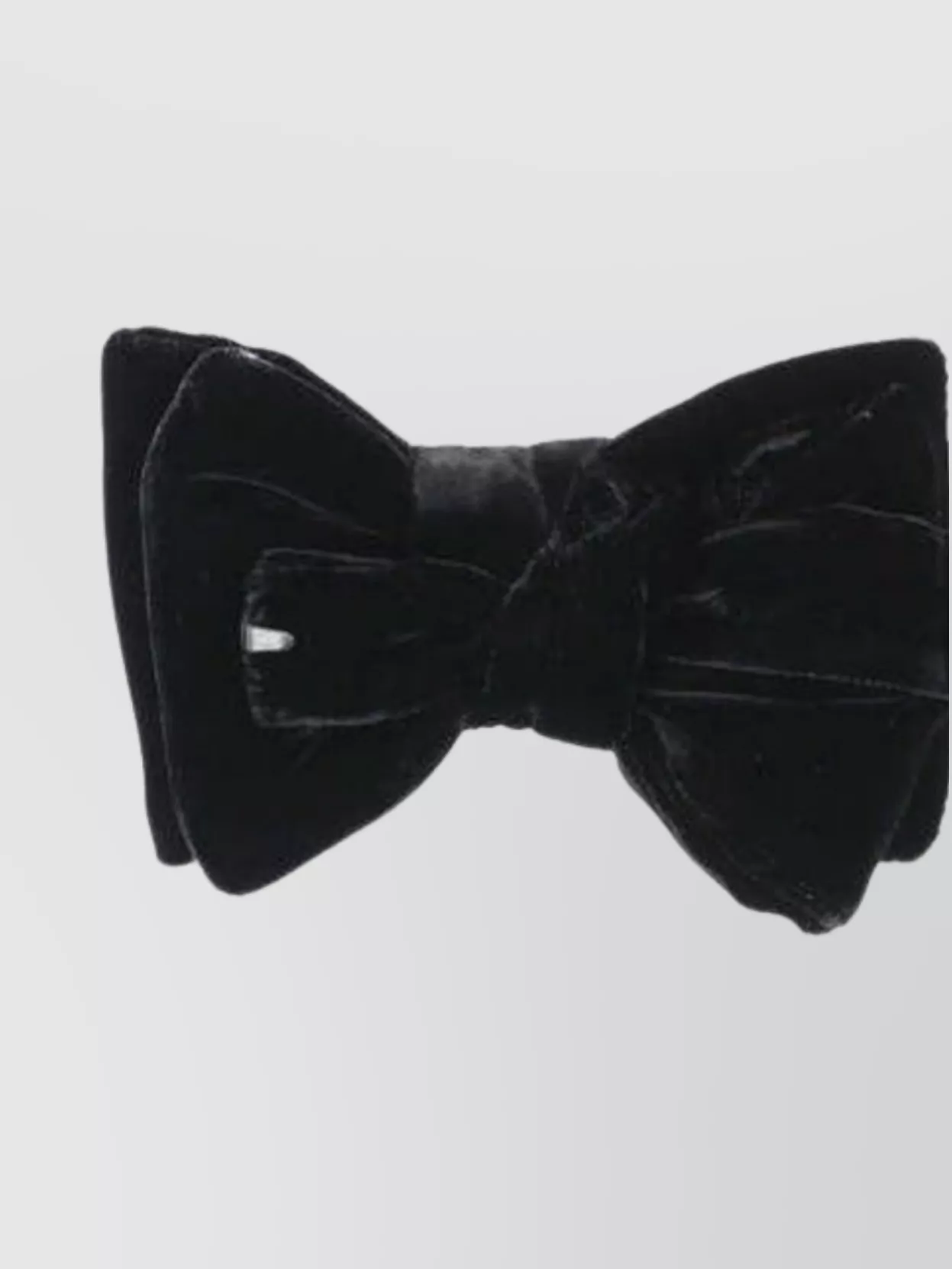 Tom Ford Adjustable Strap Velvet Ties In Standard Shape