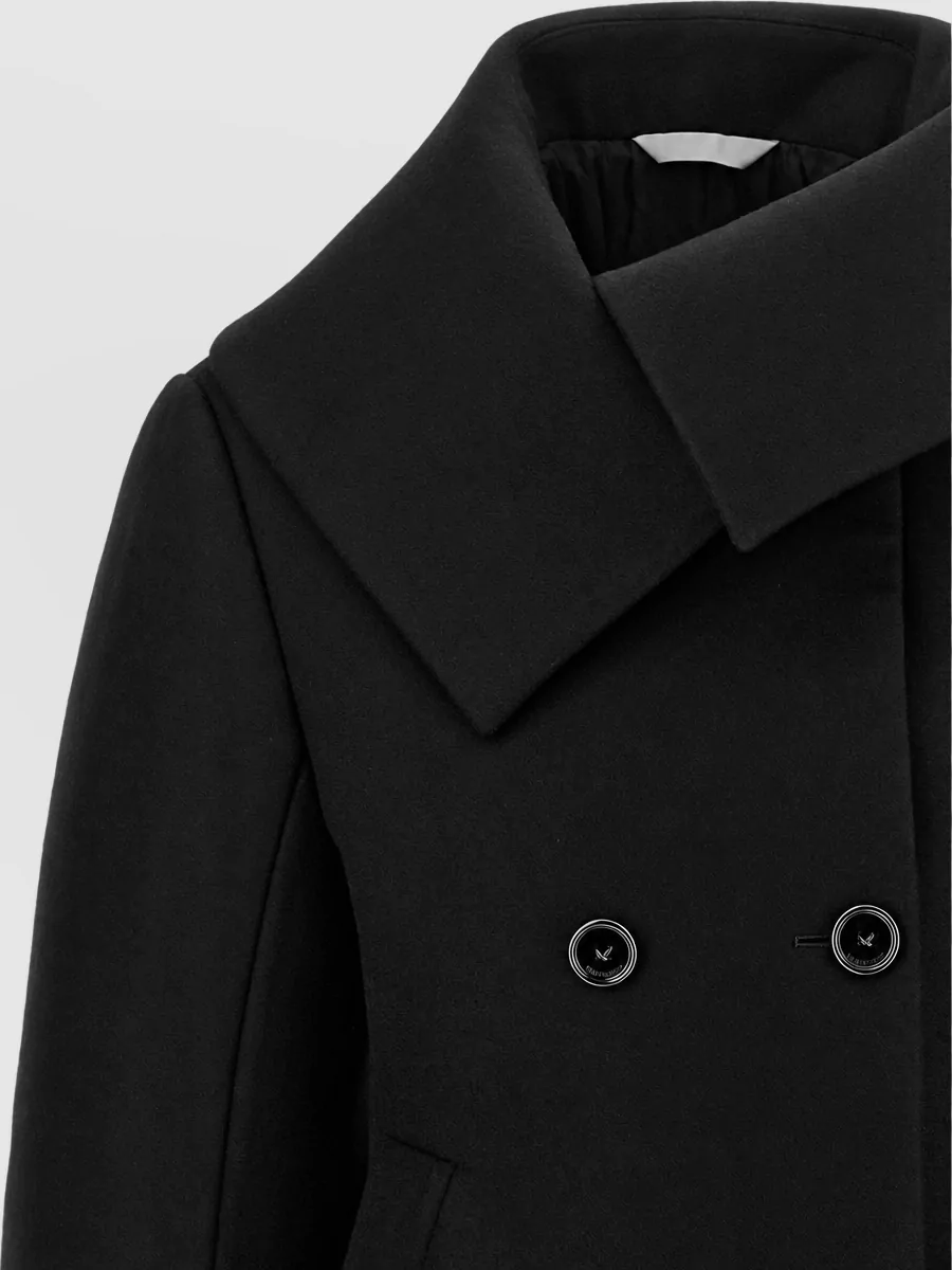 Balenciaga Wool Asymmetric Caban Jacket