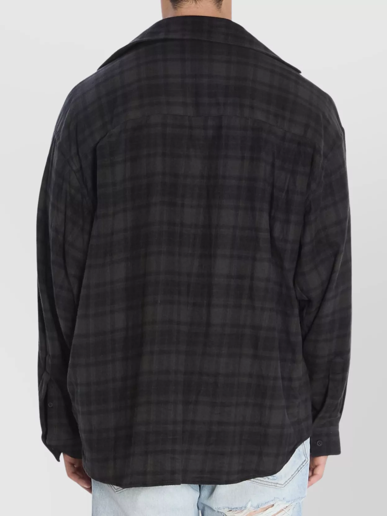 Balenciaga Layered Construction Shirt Featuring Patch Pocket