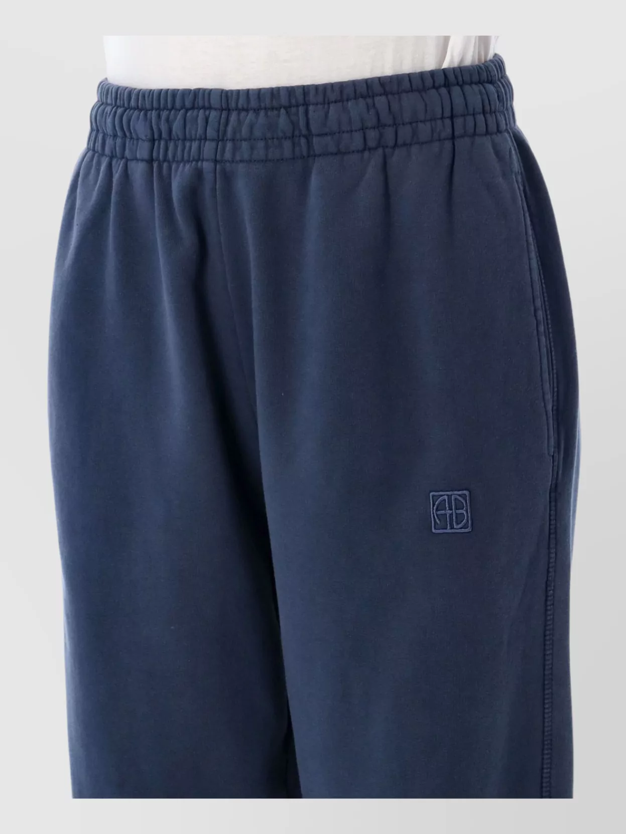 Anine Bing Elastic Waistband Relaxed Fit Trousers