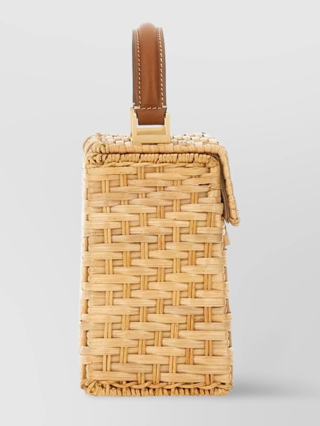 Cult Gaia "Sybil" Woven Texture Top Handle Bag