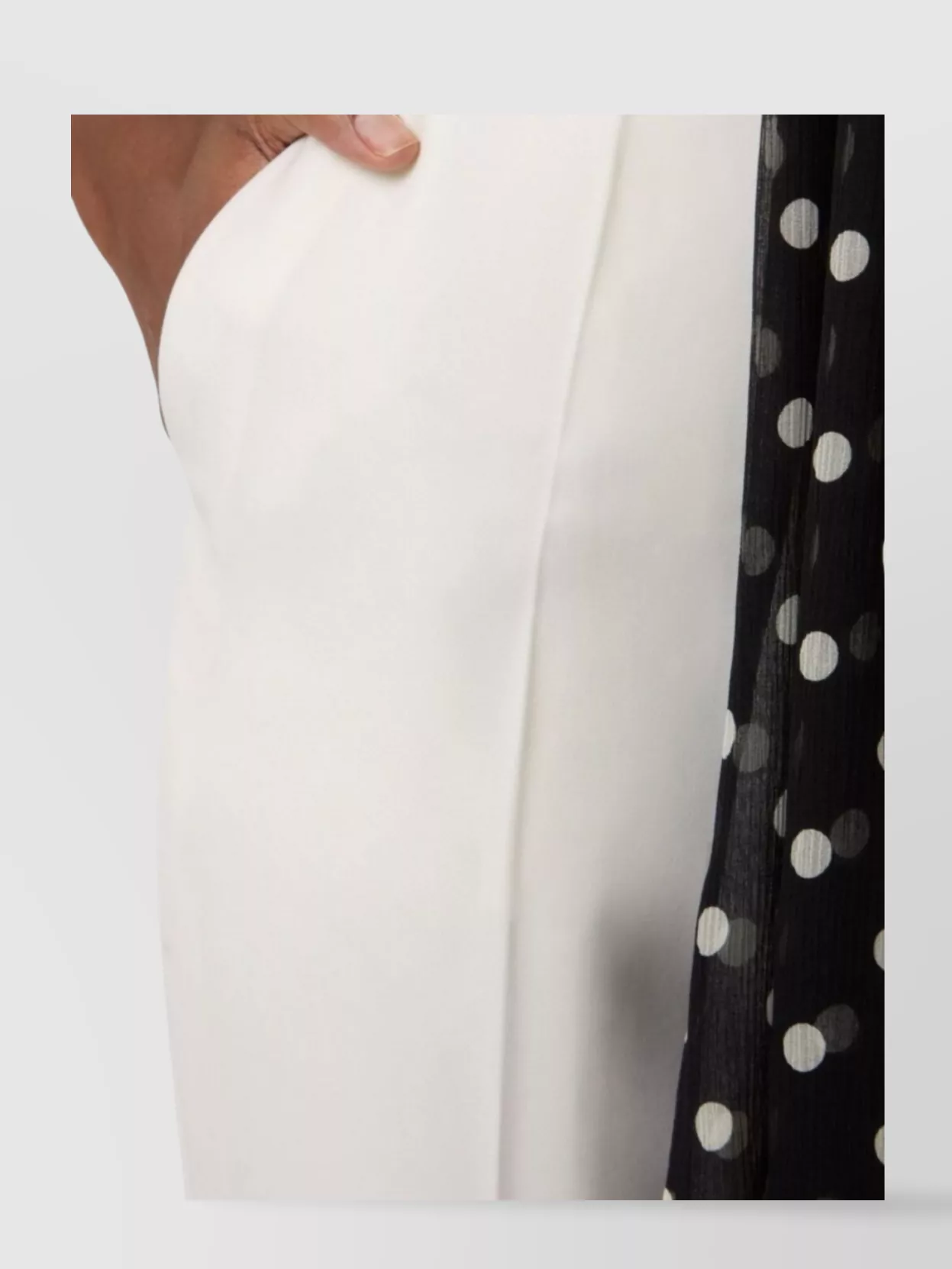 Nina Ricci Bow Halterneck Polka Dot Sheer Tie