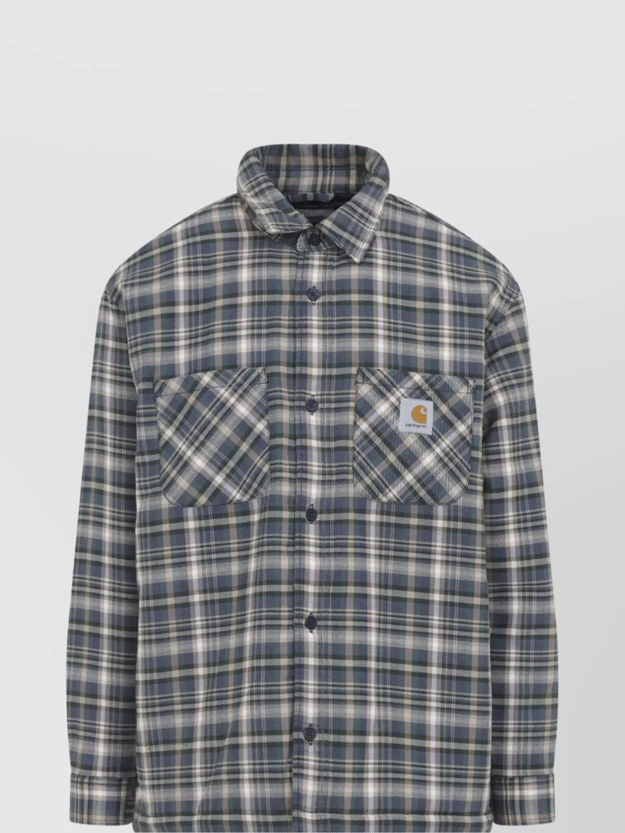 Carhartt Wip Cronyn Dark Navy Cotton Shirt Jacket In Blue