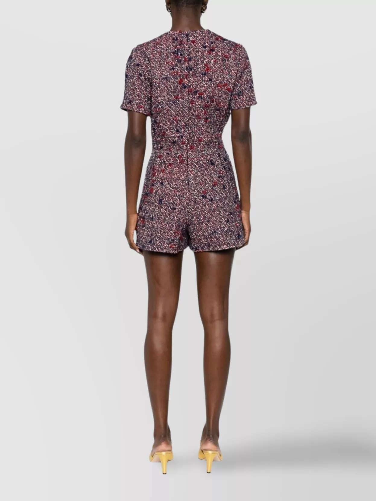 Gucci Bouclé Wool Short Jumpsuit
