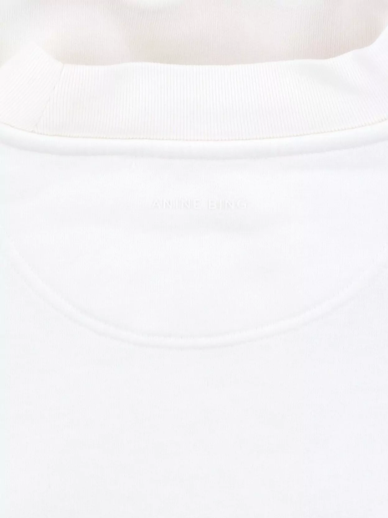 Anine Bing Ribbed Collar Short Sleeves Top