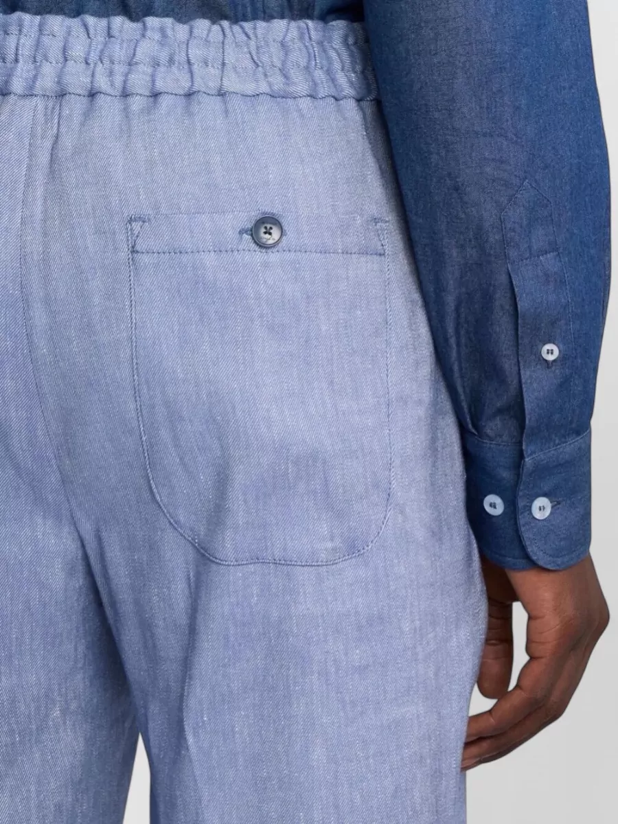 Etro Regular Trousers Straight Leg Button Back Pocket