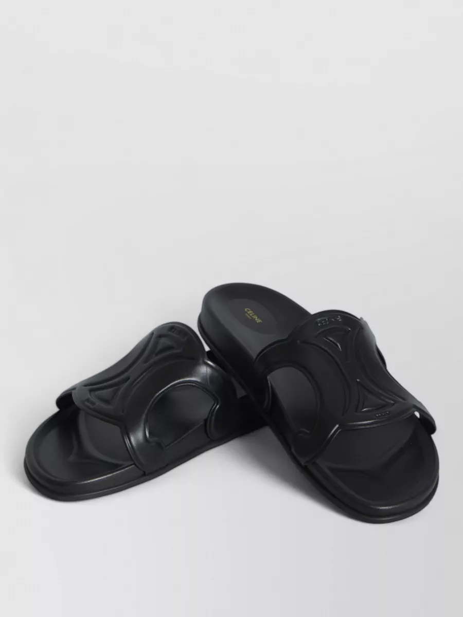 Celine leather slide sandals