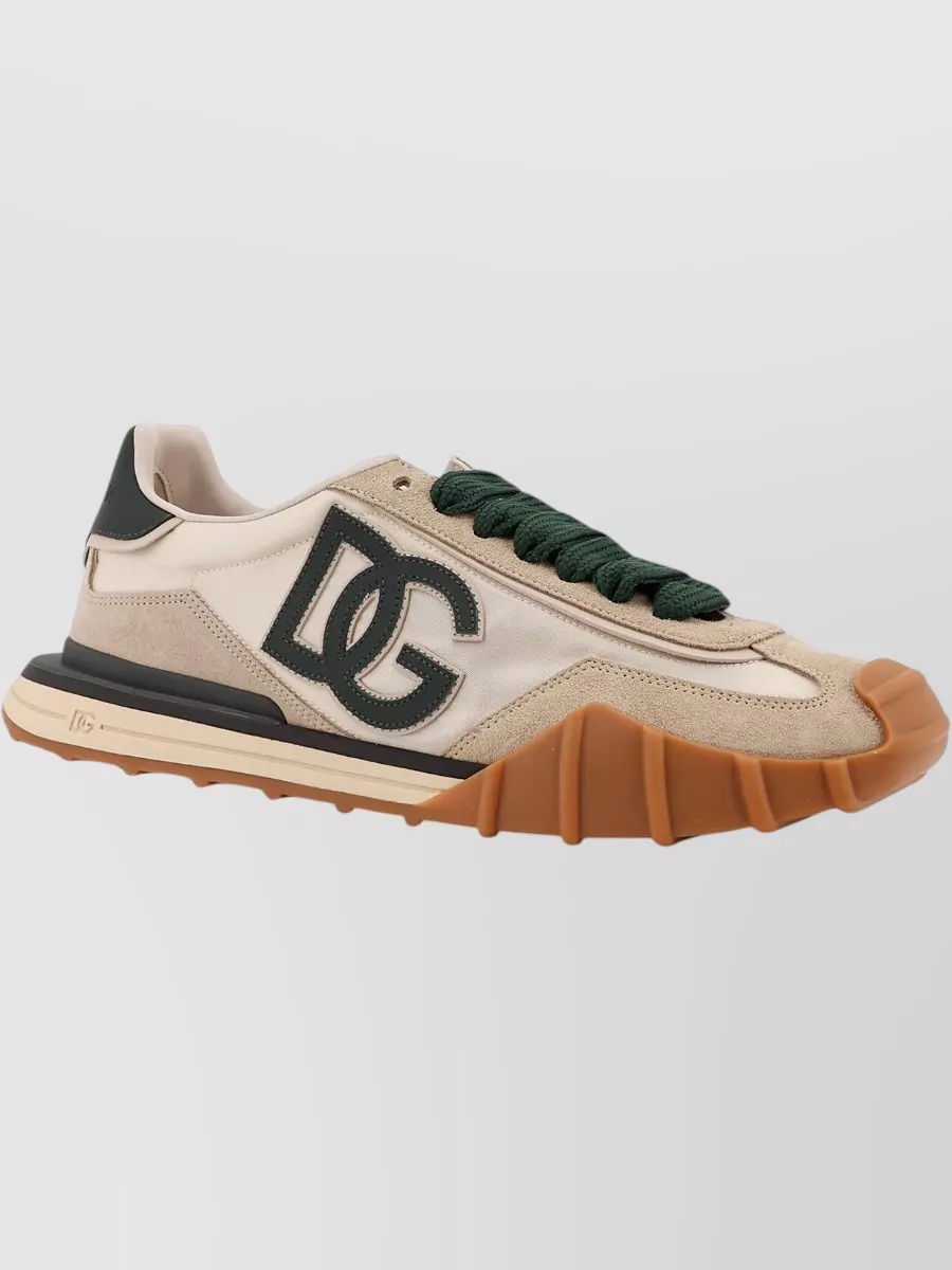 Dolce&Gabbana Nylon Sneakers Lateral Dg Logo Detail