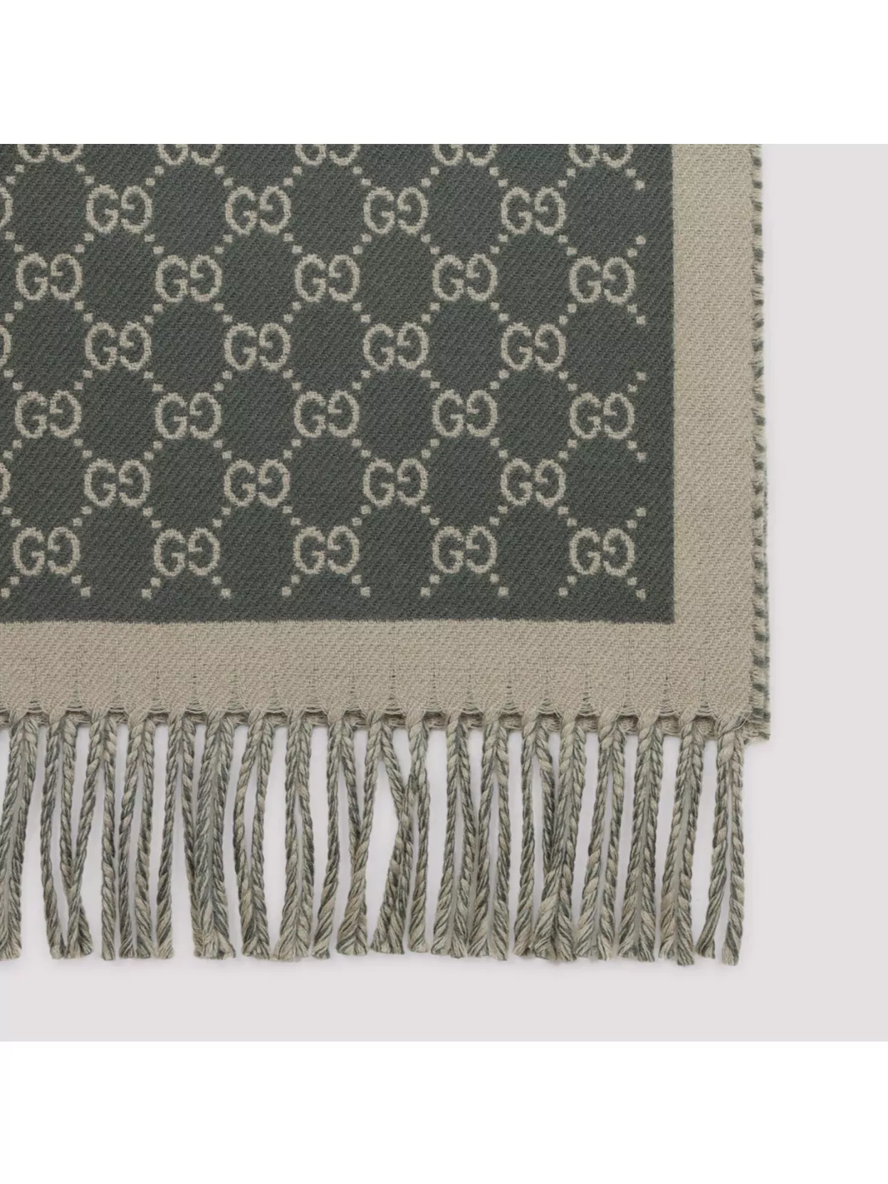 Gucci Moon Jacquard Wool Reversible Scarf In Neutral