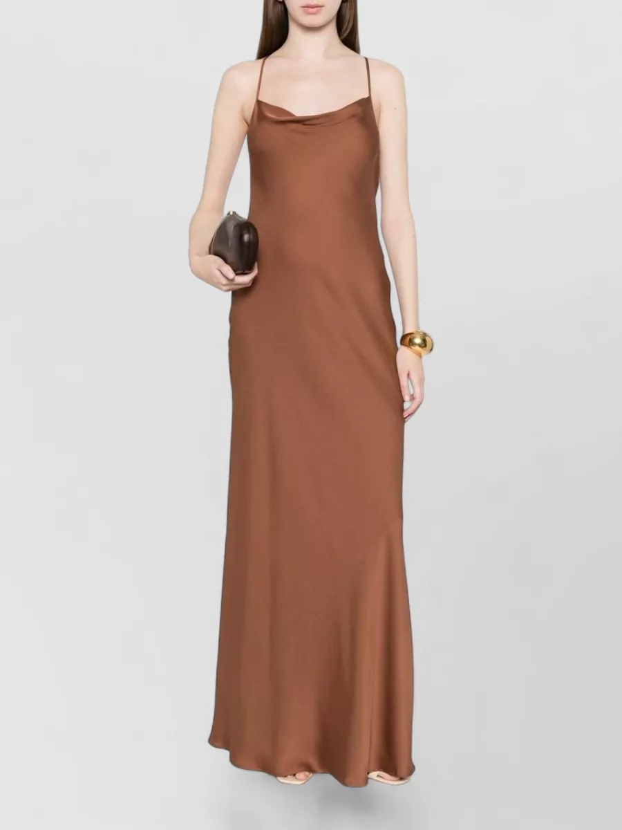 Silk95five St Germaine Satin Maxi Dress Sleeveless