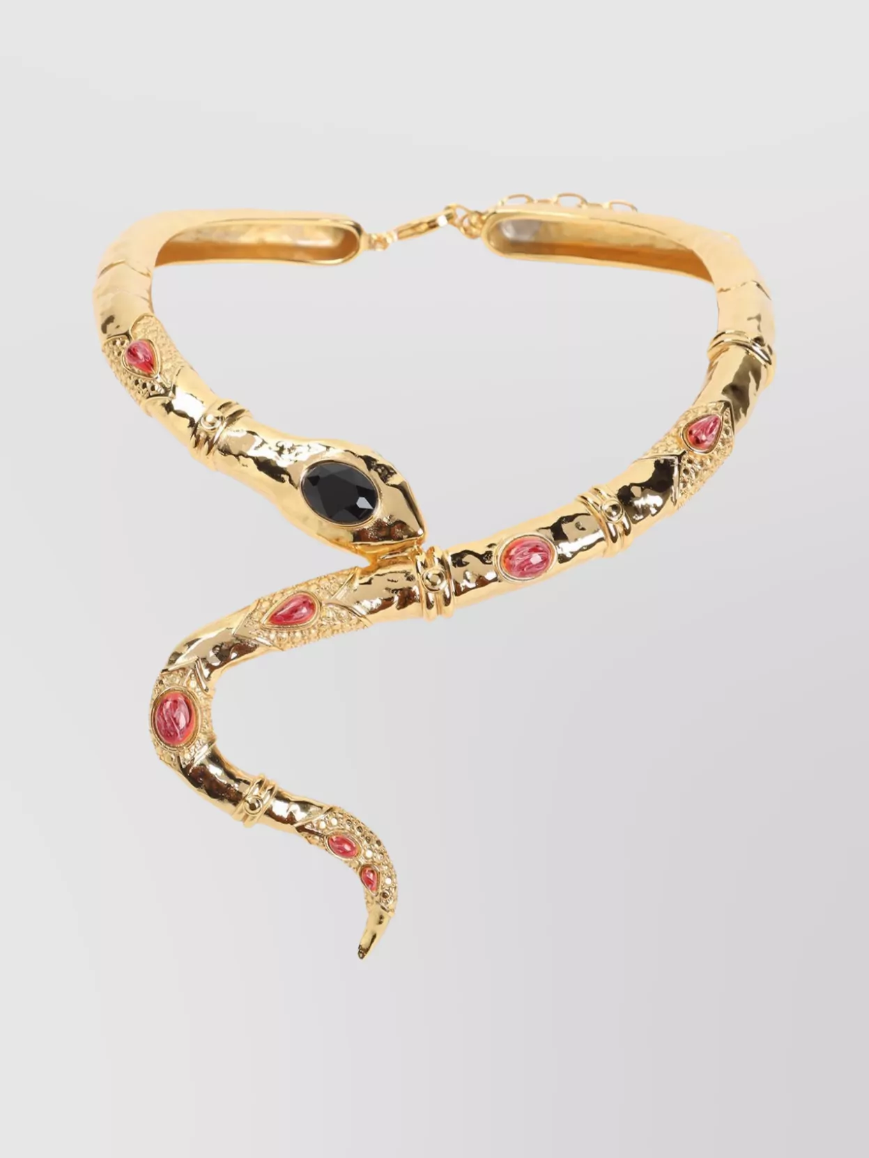 Roberto Cavalli Snake Shape Gemstone Necklace