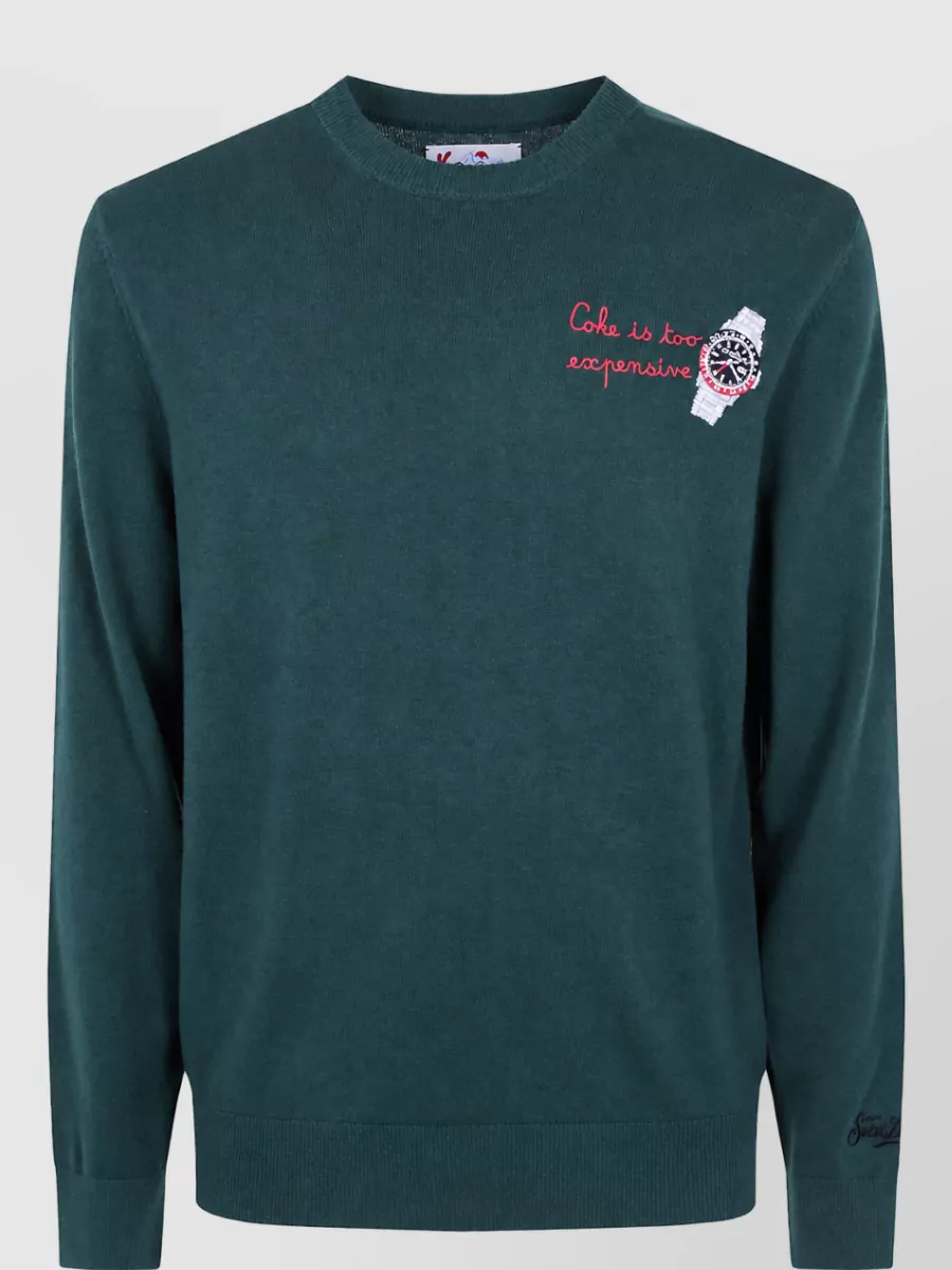 Mc2 Saint Barth cashmere wool crew neck sweater