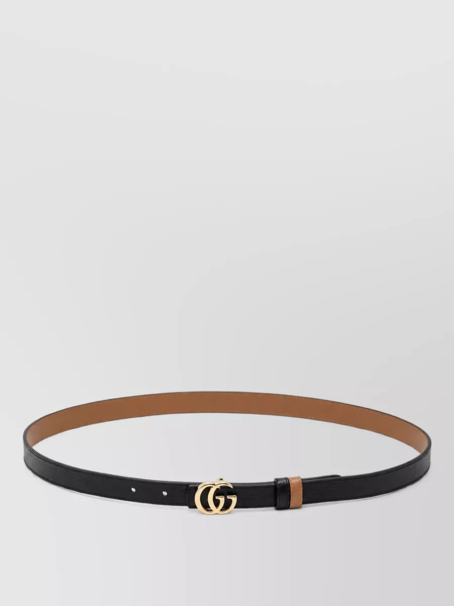 Gucci leather reversible belt