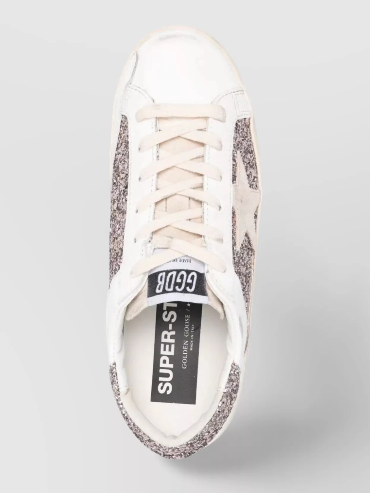 Golden Goose Star Appliqué Glitter Sneakers