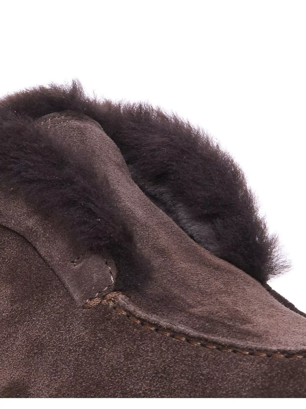 Santoni Suede Fur Trim Ankle Height Loafers