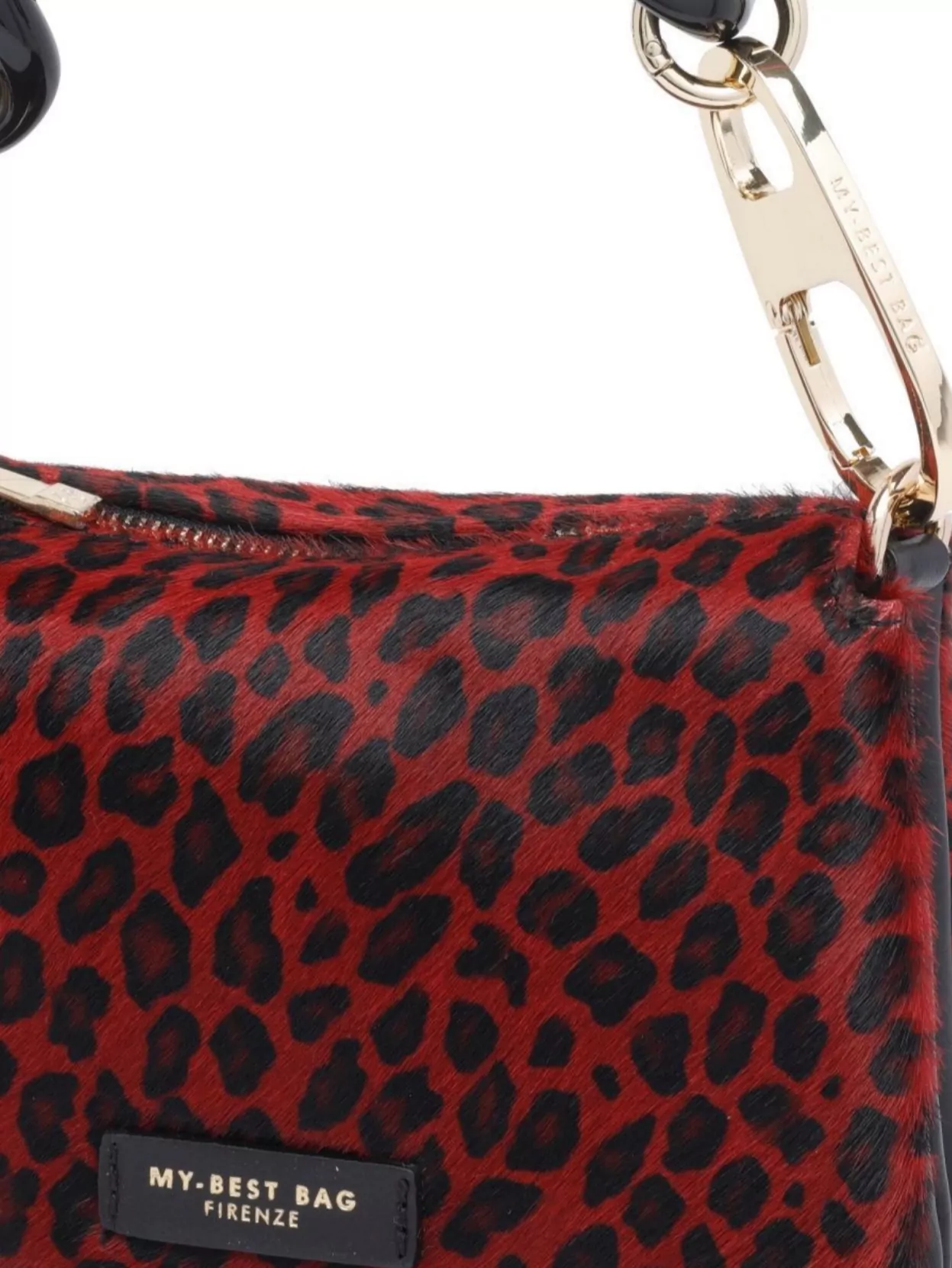 My Best Bag Firenze Chic Animal Print Shoulder Bag With Chain
