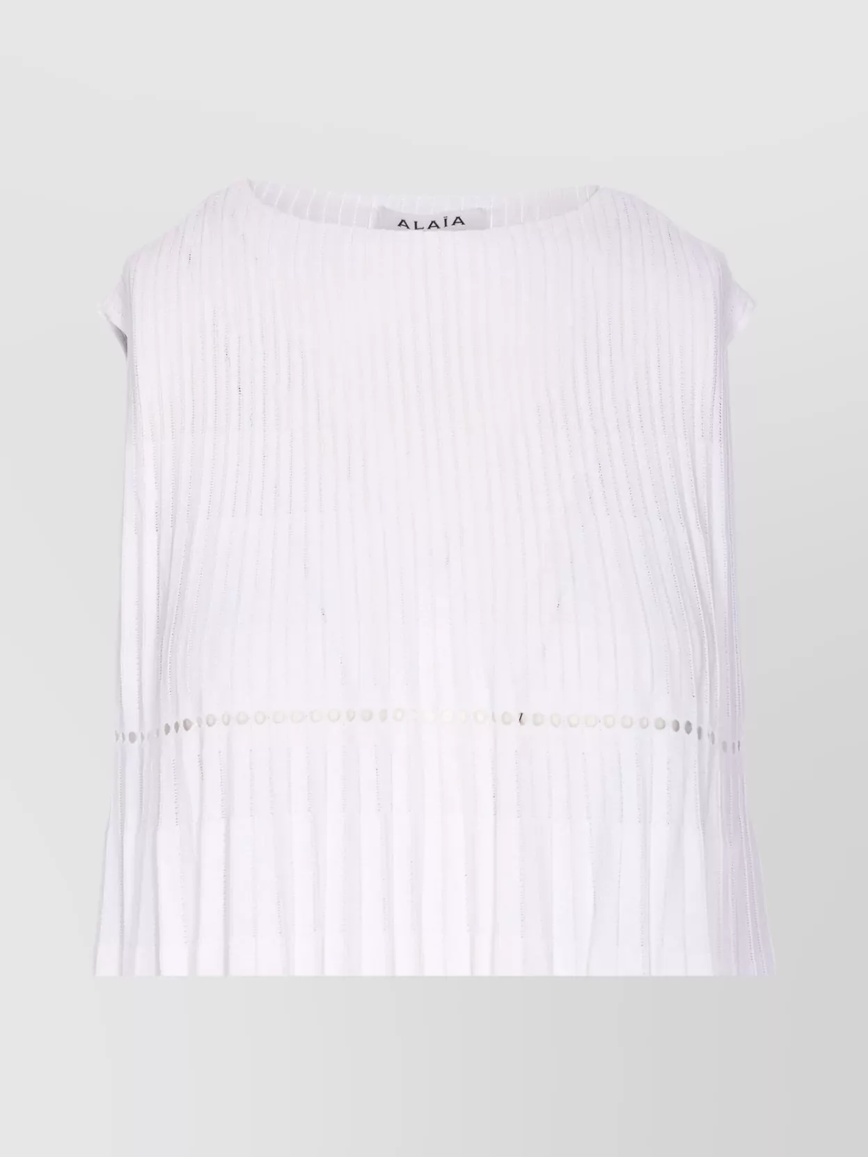 Alaïa Midi Dress With Cut-out Detailing And Pleats