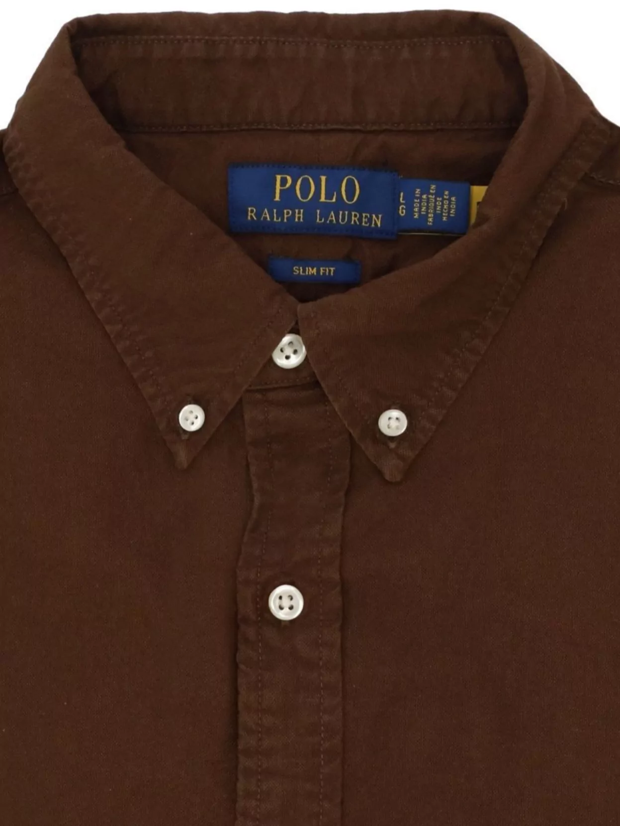 Ralph Lauren Cotton Shirt With Button-Down Collar And Pony Embroidery