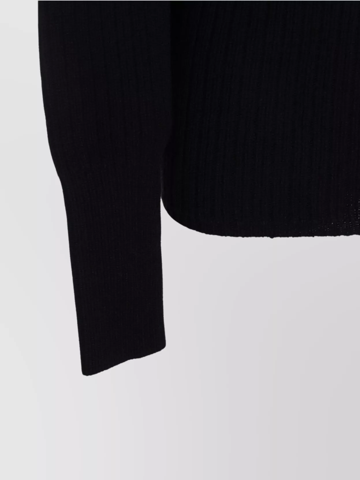 Rick Owens Fitted Silhouette Ribbed Crewneck Knitwear