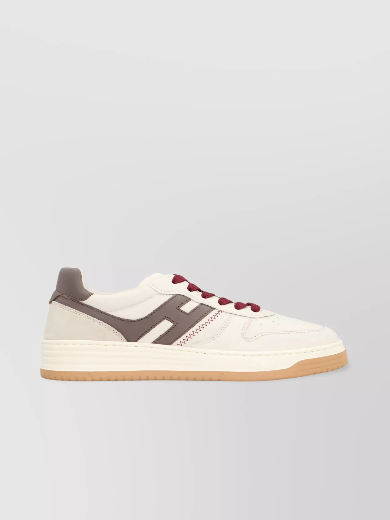 Hogan Low-Top Leather Sneakers With Perforated Accents