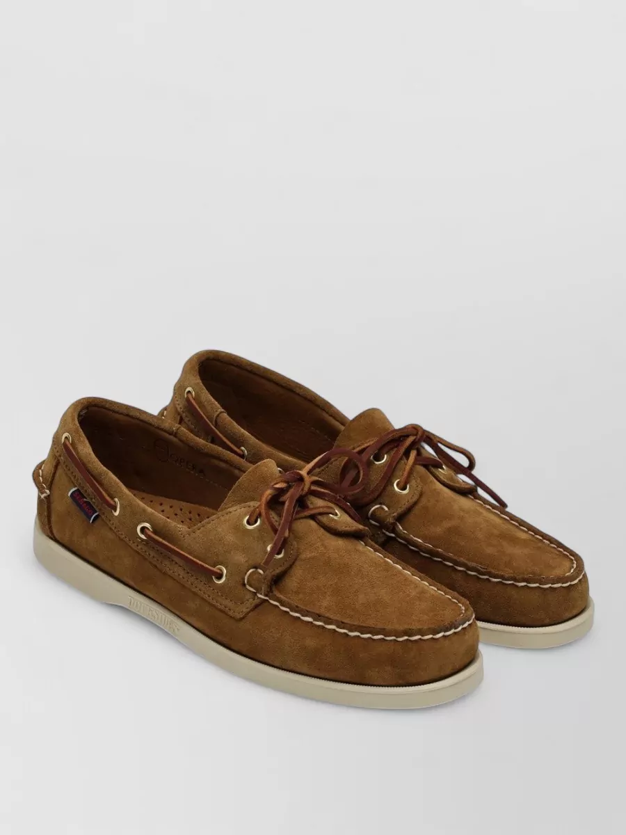 Sebago leather boat shoes