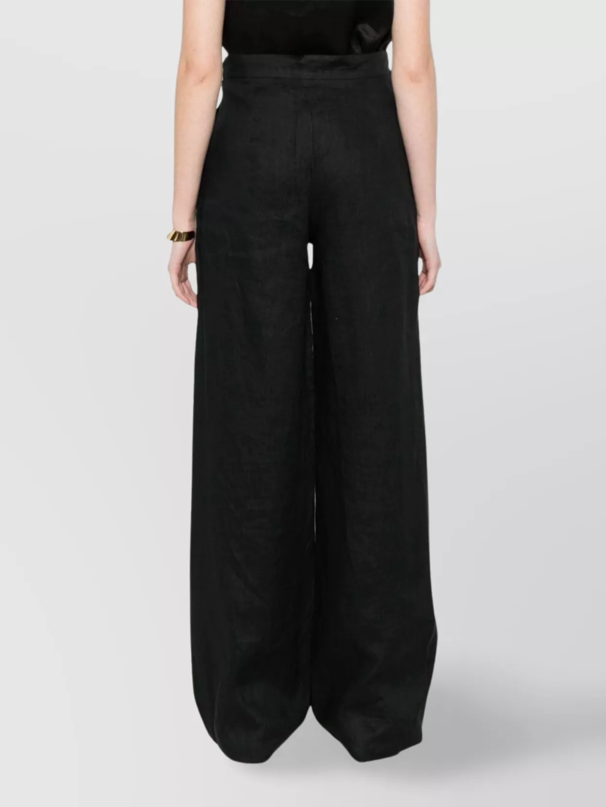 Max Mara Wide-Leg High Waist Trousers With Side Pockets