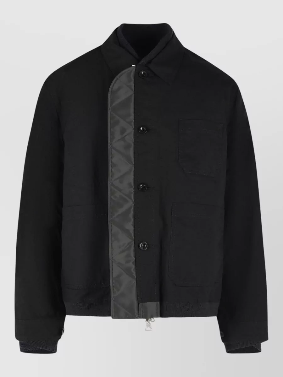 Sacai Nylon reversible quilted puffer jacket