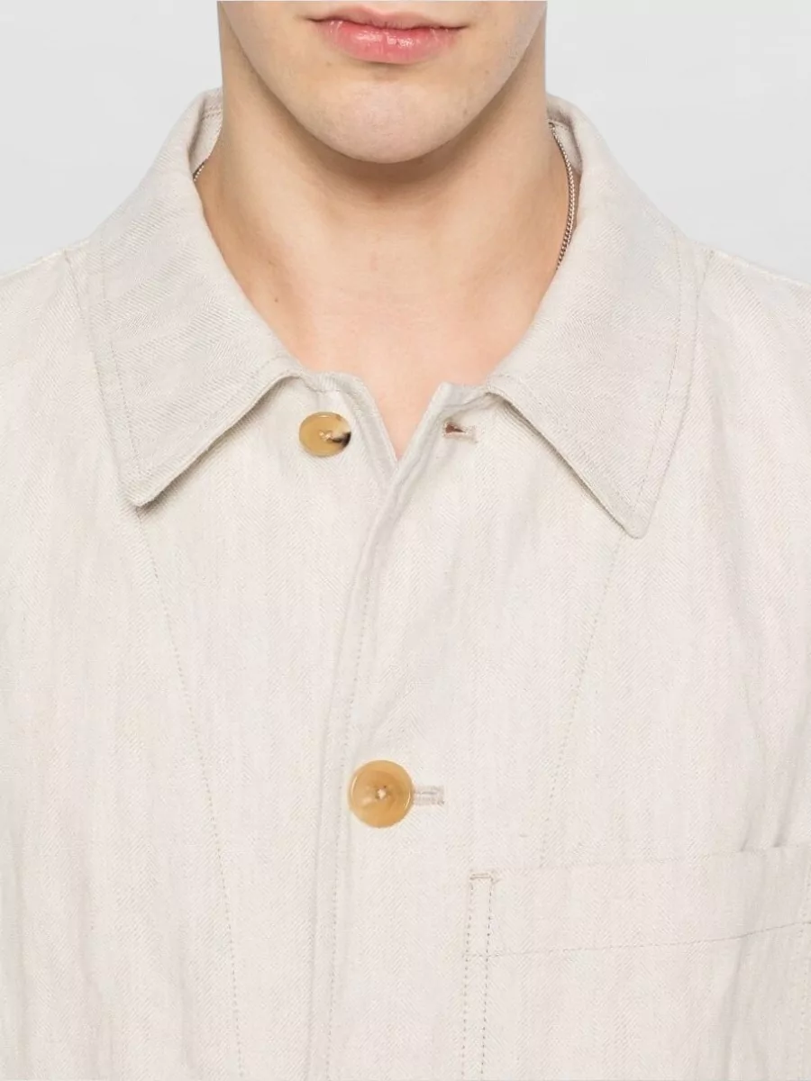 Dries Van Noten Herringbone Shirt Jacket