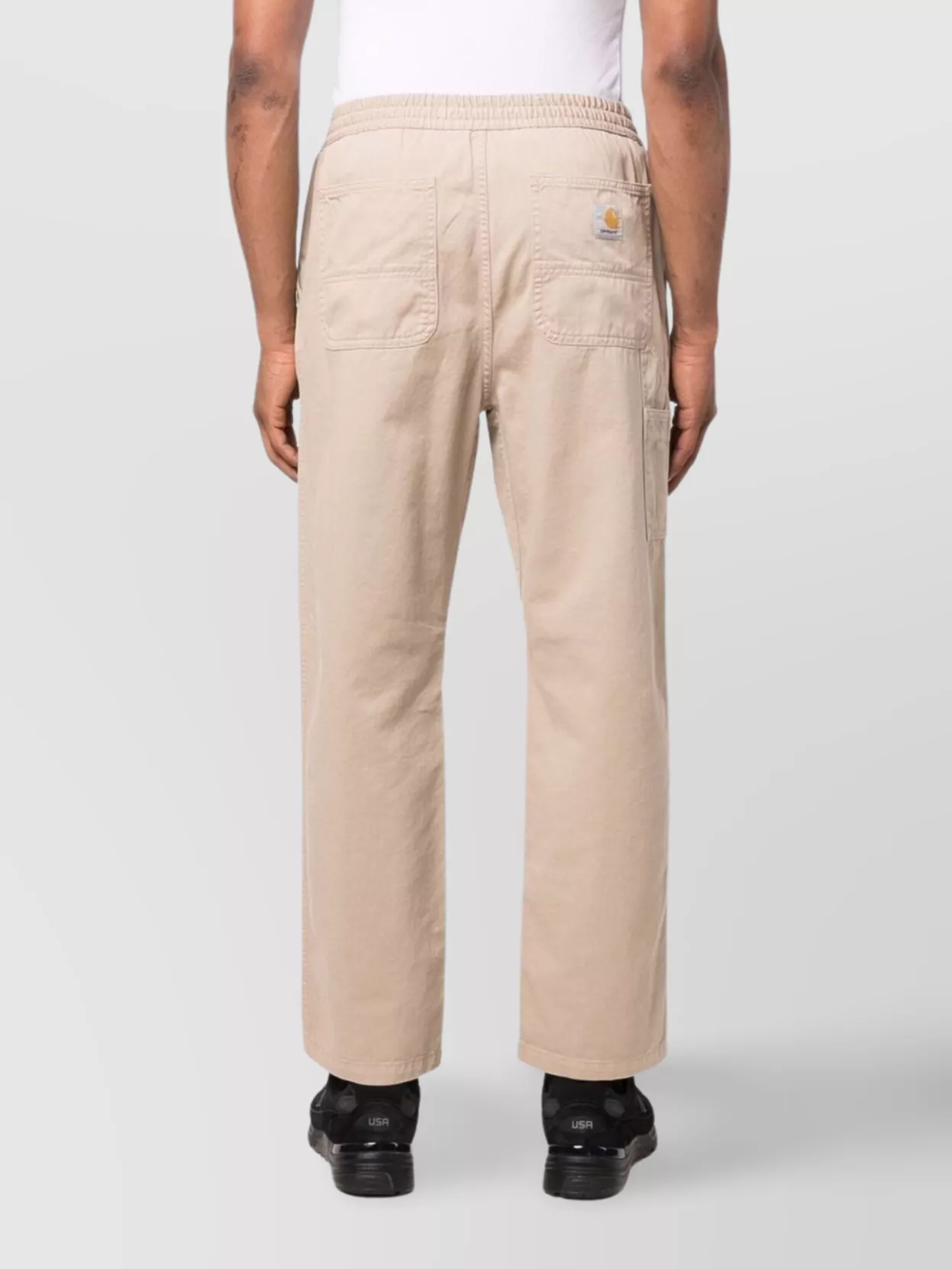 Carhartt Wip Flint Trousers Elastic Waistband Cotton