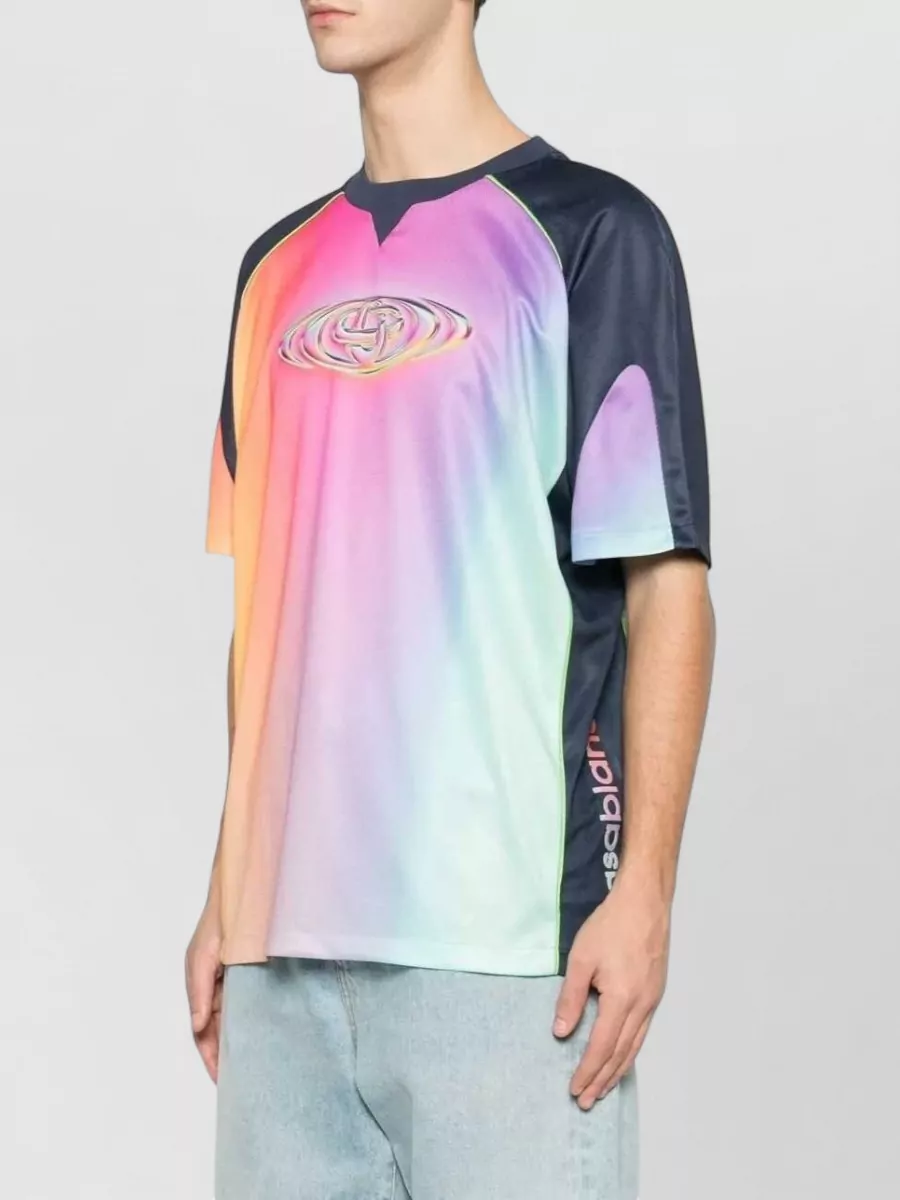 Casablanca Short Sleeve Football Top Crew Neck