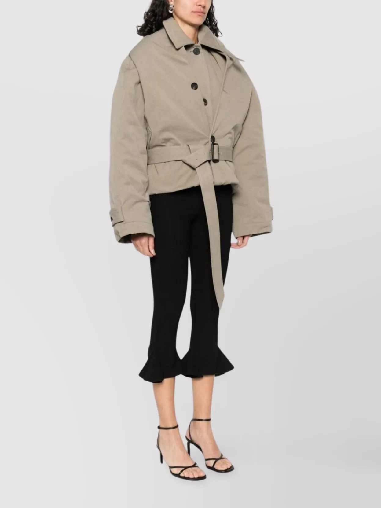 Balenciaga Deconstructed Cotton Twill Trench Coat