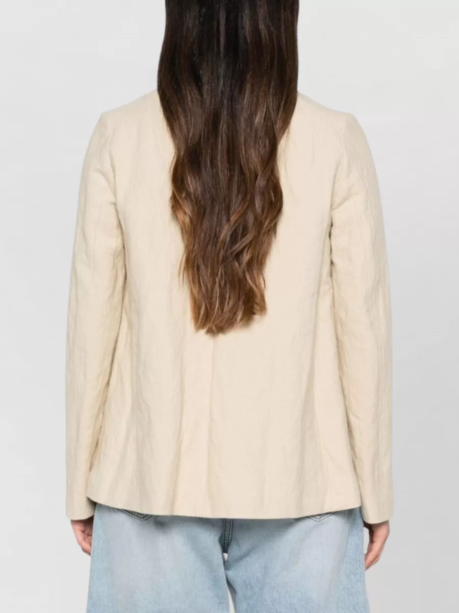 Apuntob Twill Single-Breasted Jacket