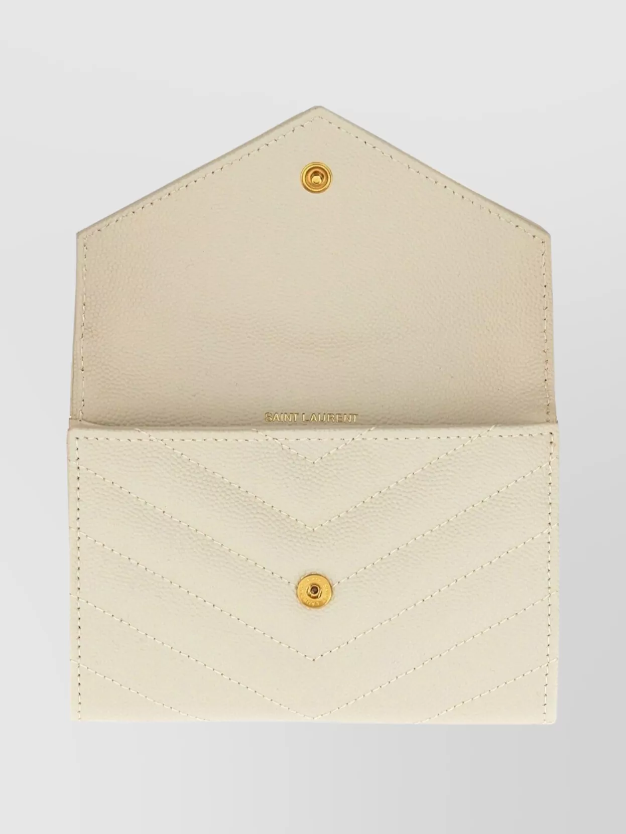 Saint Laurent Small Chevron Envelope Wallet